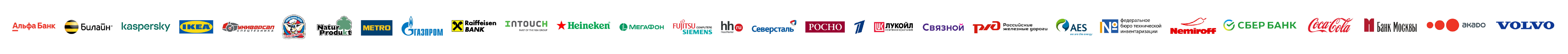 логотипы клиентов